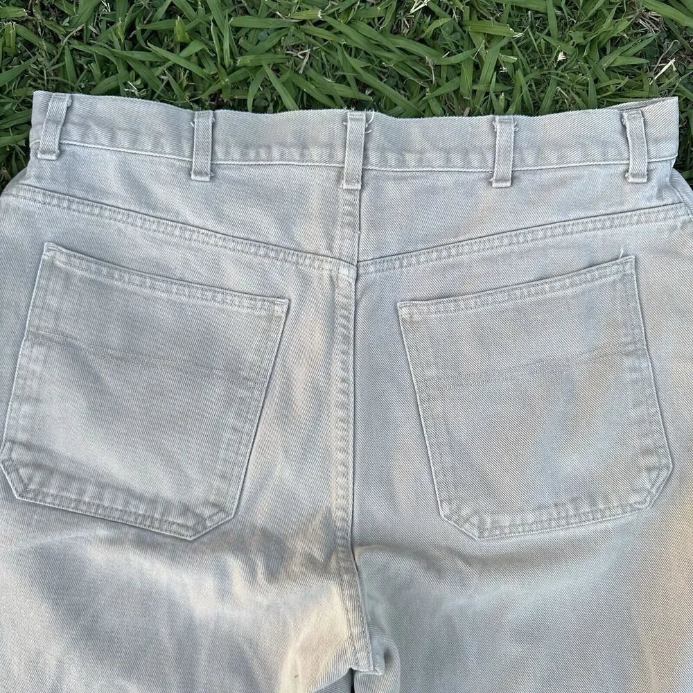 Vtg Y2K Faded Glory Jean Shorts Mens Size 38 Tan Loose‎ Fit Skater Denim